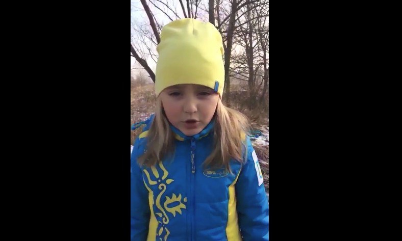 Гневное видео-обращение пятилетней украинки ко всем врагам Украины!