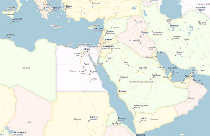 Египет турция россия. Сирия и Египет на карте.