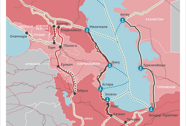 Карта железных дорог в иране