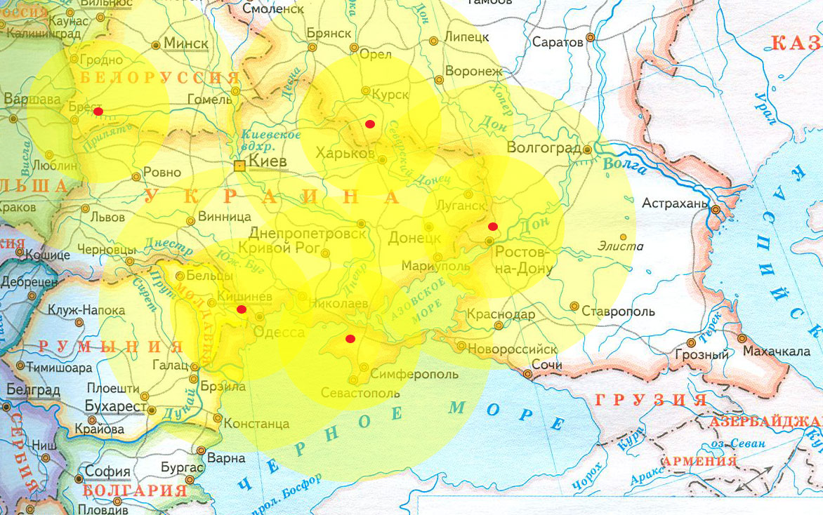 Брянск минск карта