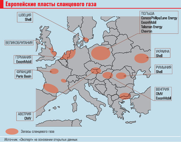 Карта сланцевого газа в донецкой области карта