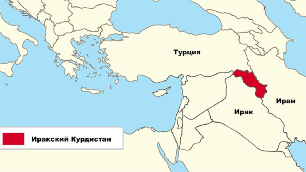 Карта турции и ирака