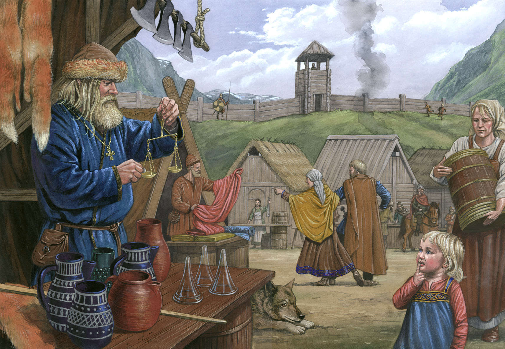 Торговцы средние века Русь