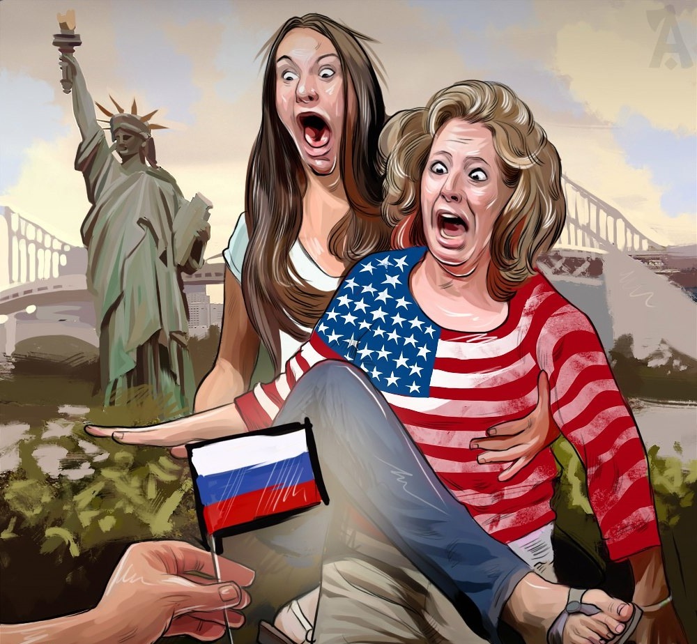 Сша против россии смешные картинки