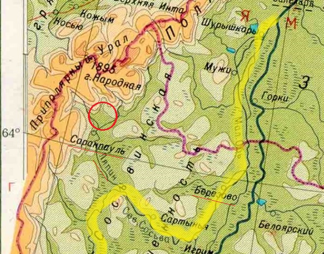 Где народны. Приполярный Урал гора народная на карте. Уральские горы вершина народная на карте России. Гора народная на карте Урала. Гора народна Яна каорте.