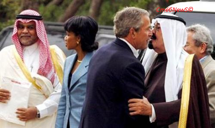 Картинки по запросу Знаменитая фотография Джорджа Буша и близкого ему лично его доверенного принца Бандара бин Султана.