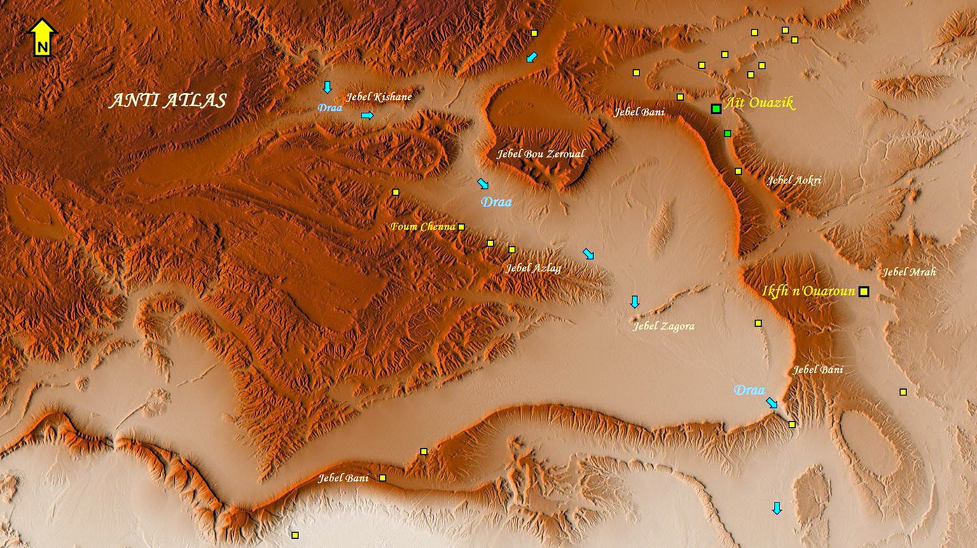 Anti atlas. Anti Atlas Map.