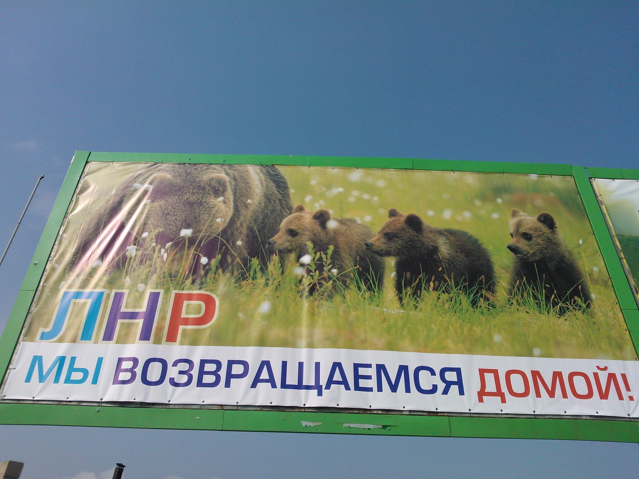 Плакаты в Луганске