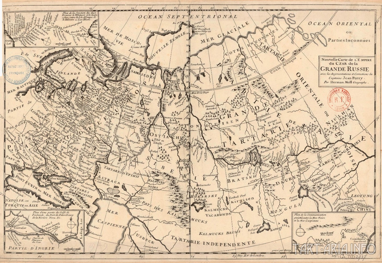 Генеральная карта российской империи 1734 высокого разрешения