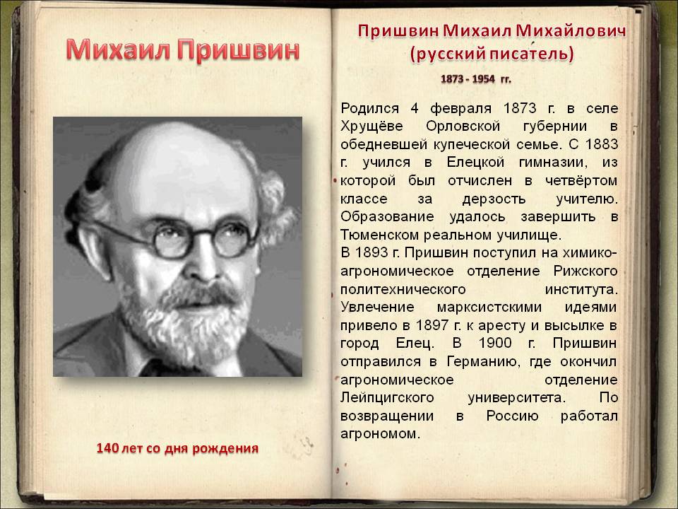 Пришвин биография 3 класс кратко. Михаила Михайловича Пришвина (1873–1954). М М пришвин биография. Пришвин Дата рождения.