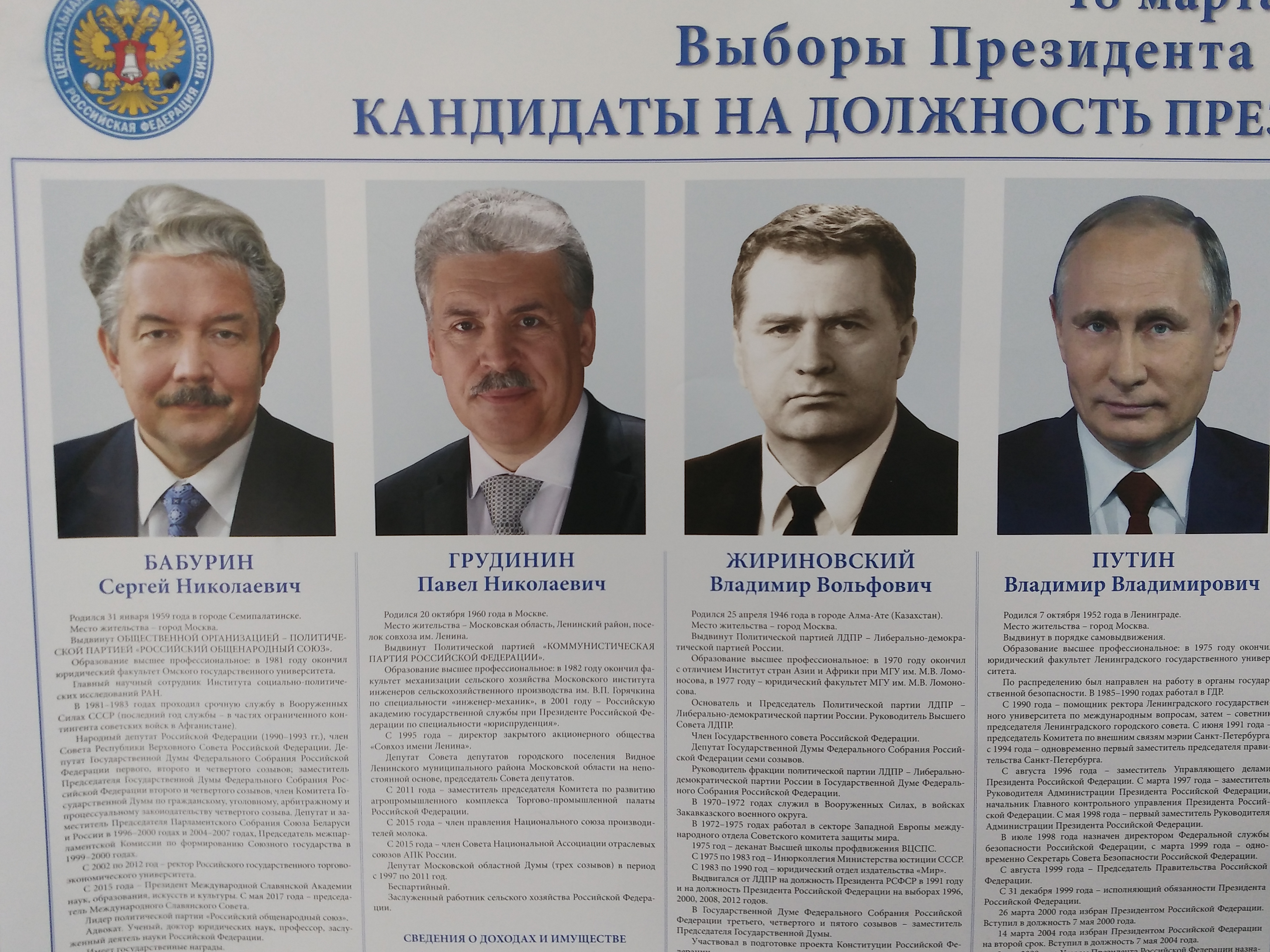 Кандидаты в президенты России 1999