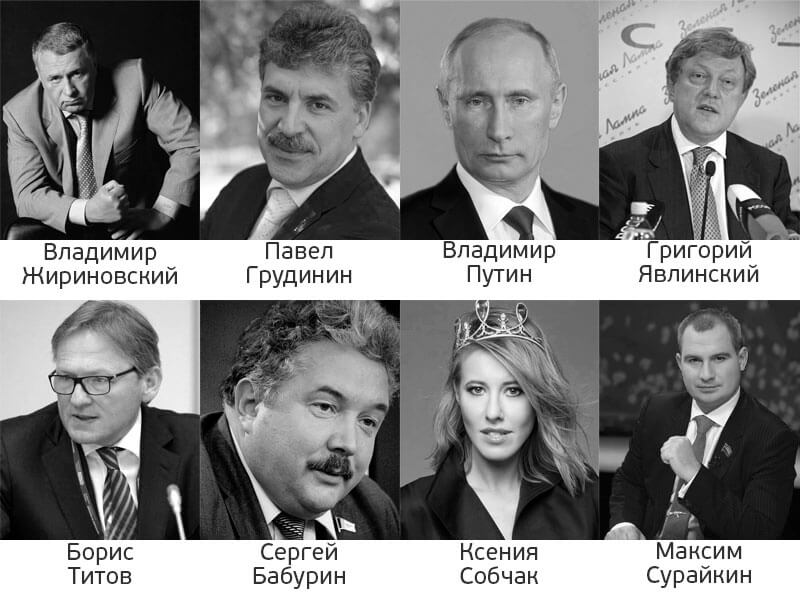 Претенденты на президента российской федерации