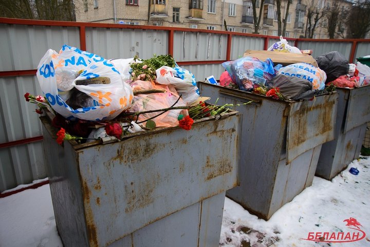 Фото цветов в мусорке