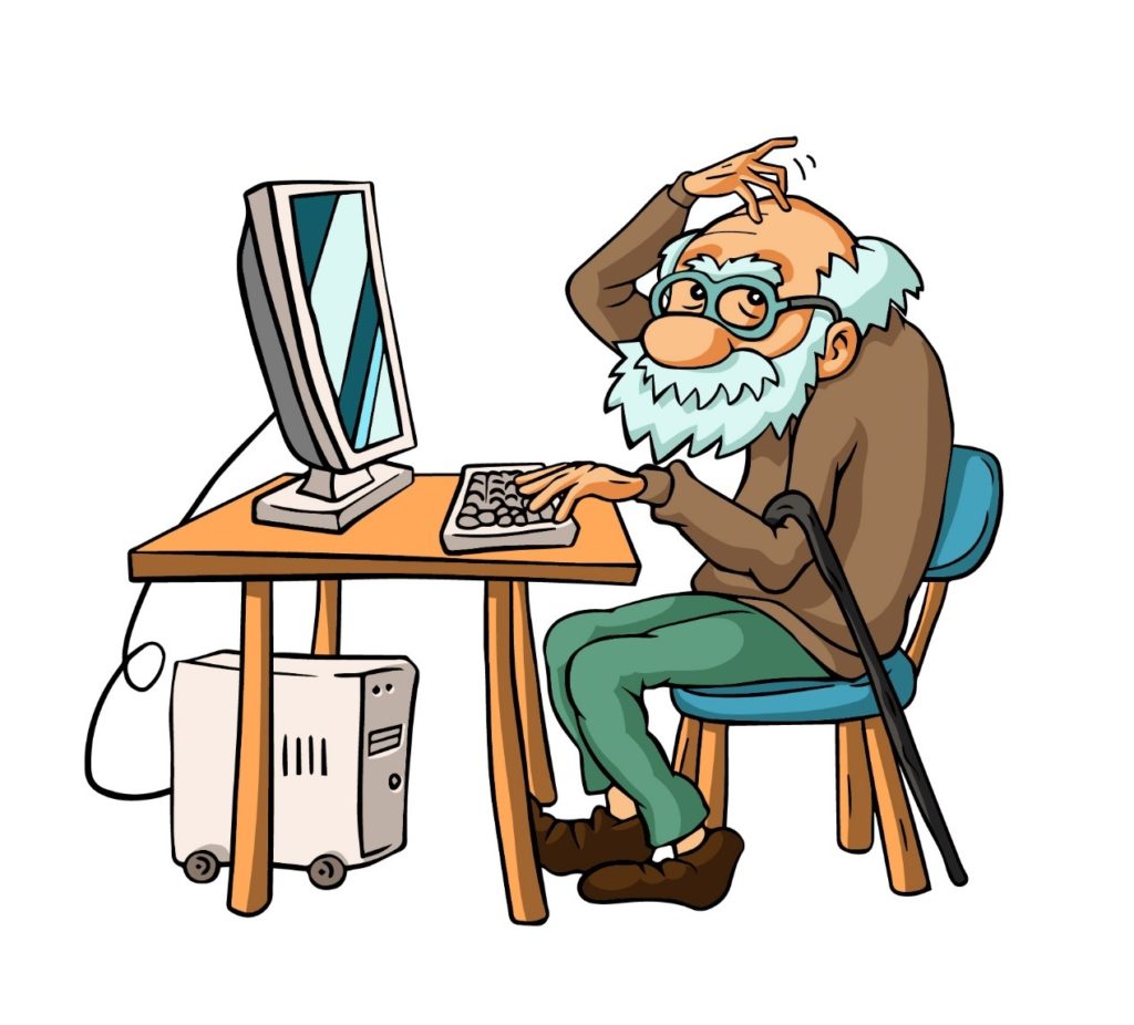 Дедушка и компьютер