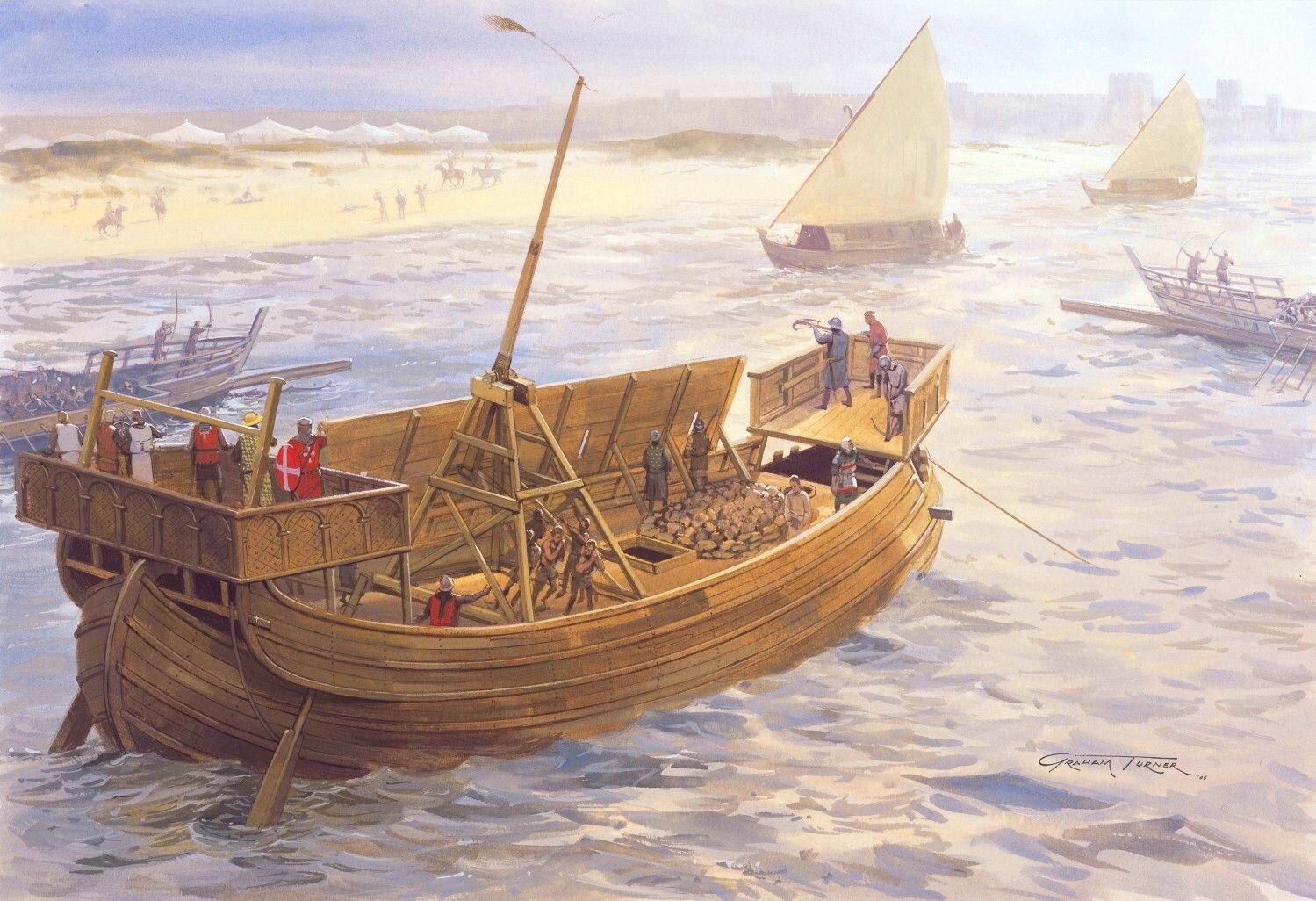 Век суда. Осада акры 1291. Корабль Неф 16 век. Византийский Неф корабль. Нормандский шнеккер.