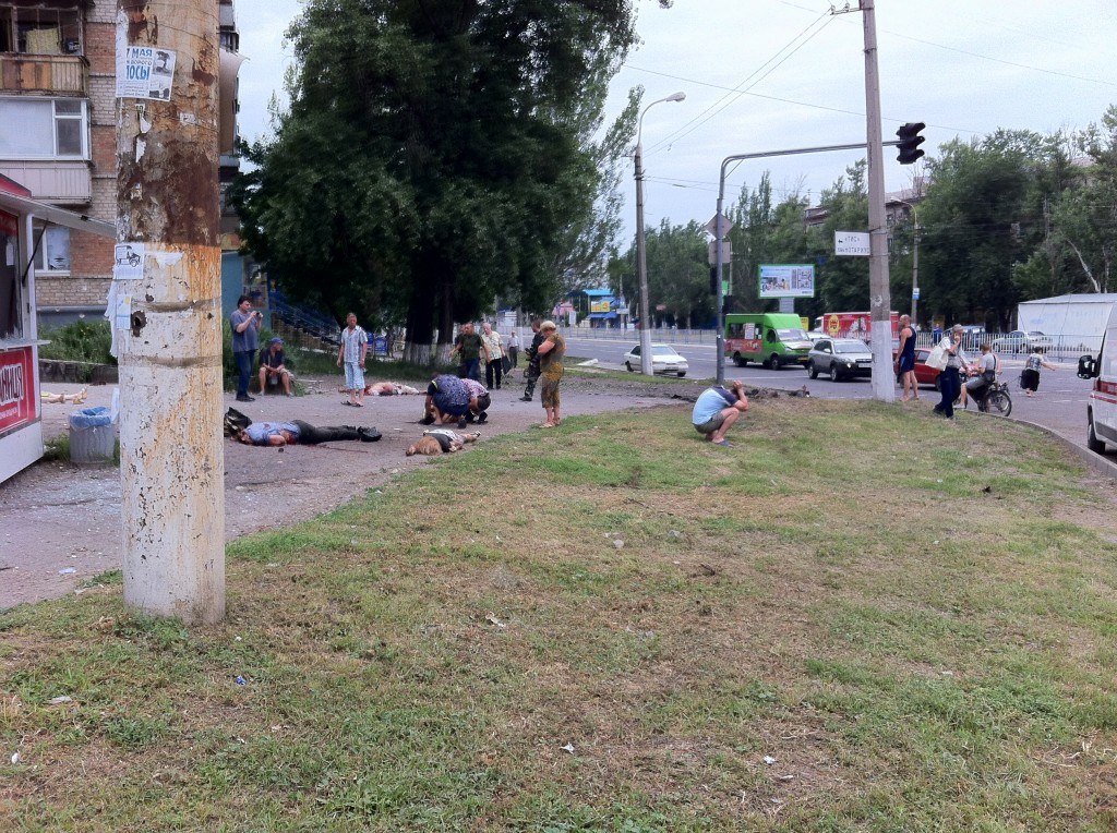 18 августа 2014. Обстрел Луганска 2 июня 2014 года.