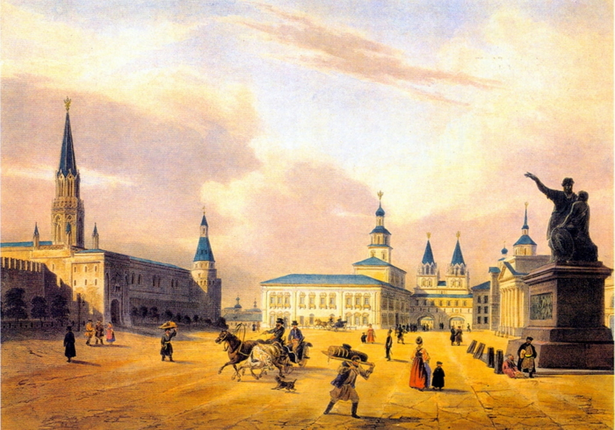 Россия в 1840 е. Москва 19 века Кремль. Петербурга Дациаро.