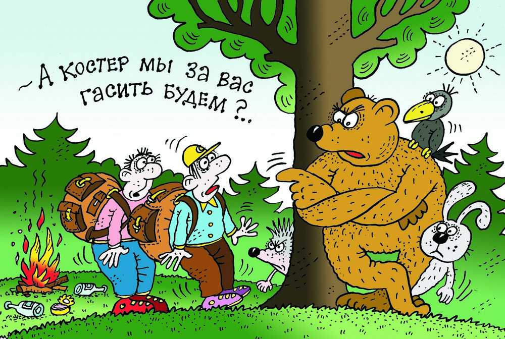 Лесные пожары смешные картинки