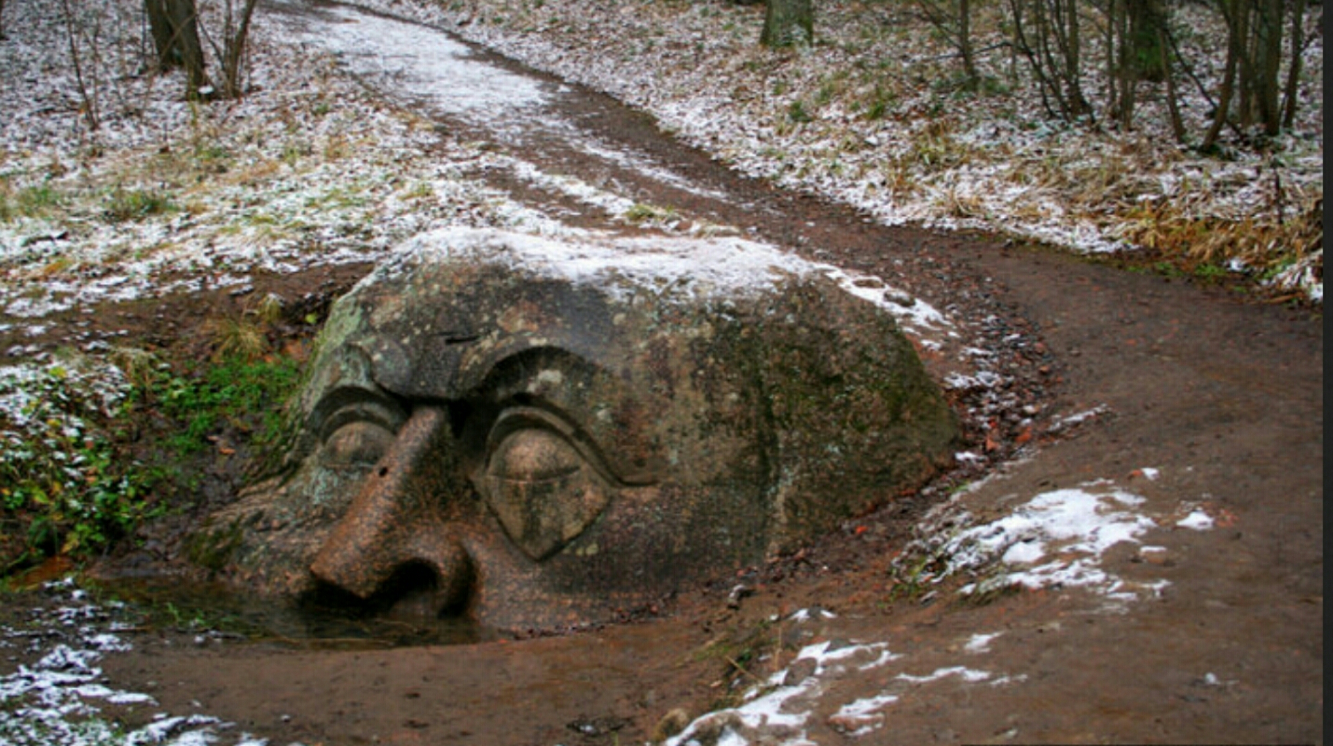 Камень-голова парк Сергиевка