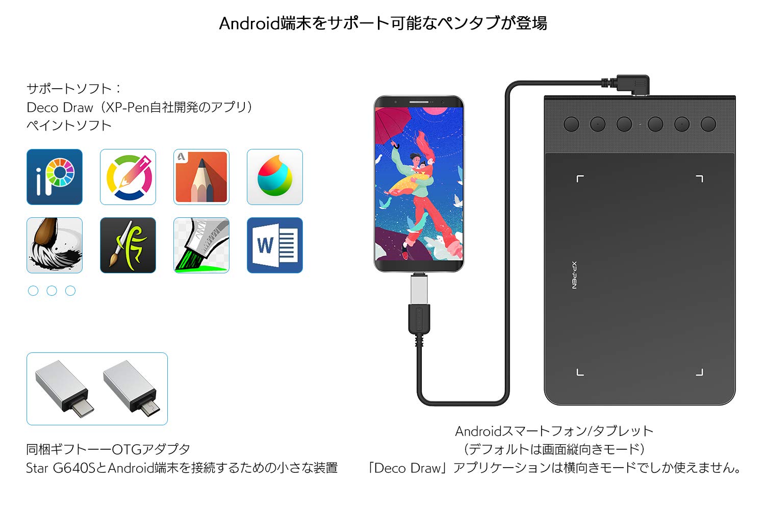 Xp Pen Star G640s Android対応版 携帯スマホで使えるペンタブ Ha1501 Kont