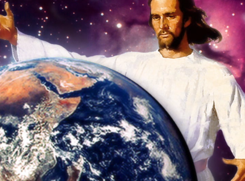 Бог времени планета. Бог над планетой. Христос и земля. Иисус на земле. Христос над планетой.