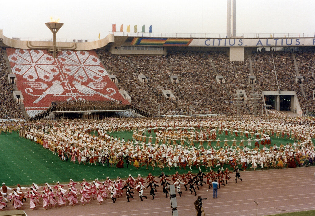 Фото закрытия олимпиады 1980