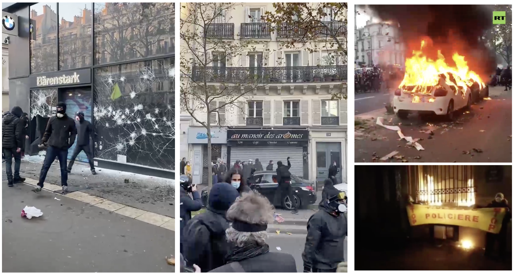 Что сегодня произошло в 19. Массовые беспорядки во Франции. Протесты Франция поджоги.