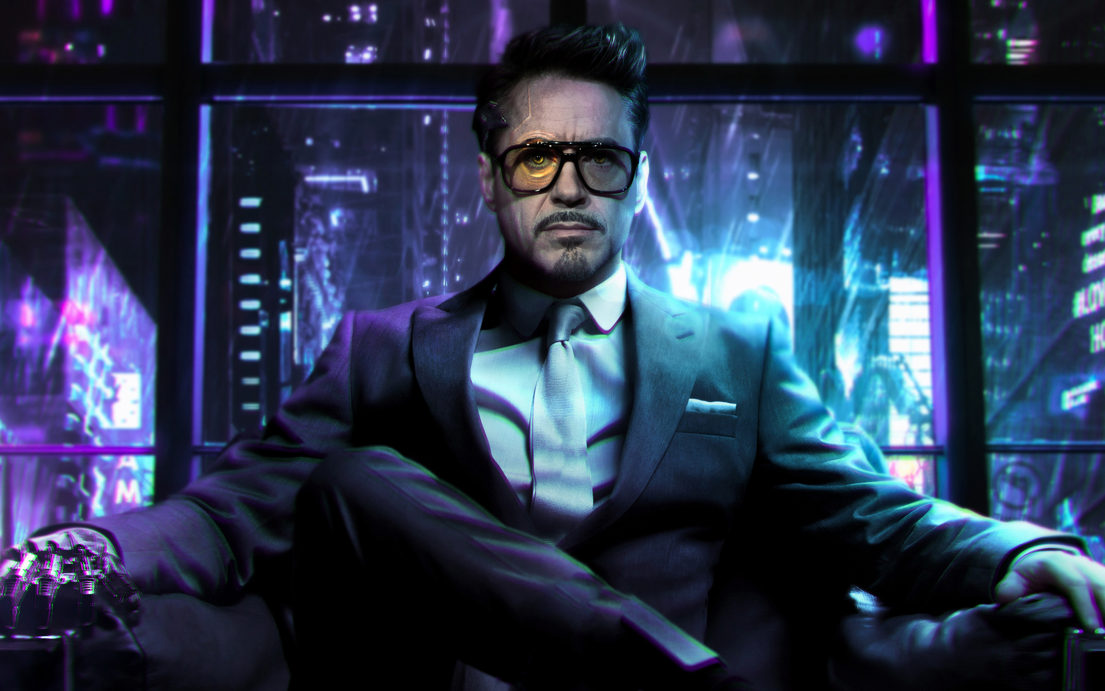 Самые современные очки и марвел. Cyberpunk 2077 Тони Старк. Тони Старк киберпанк.