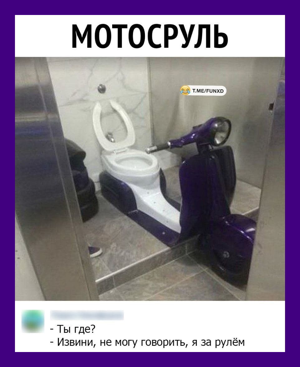 Туалет с рулем