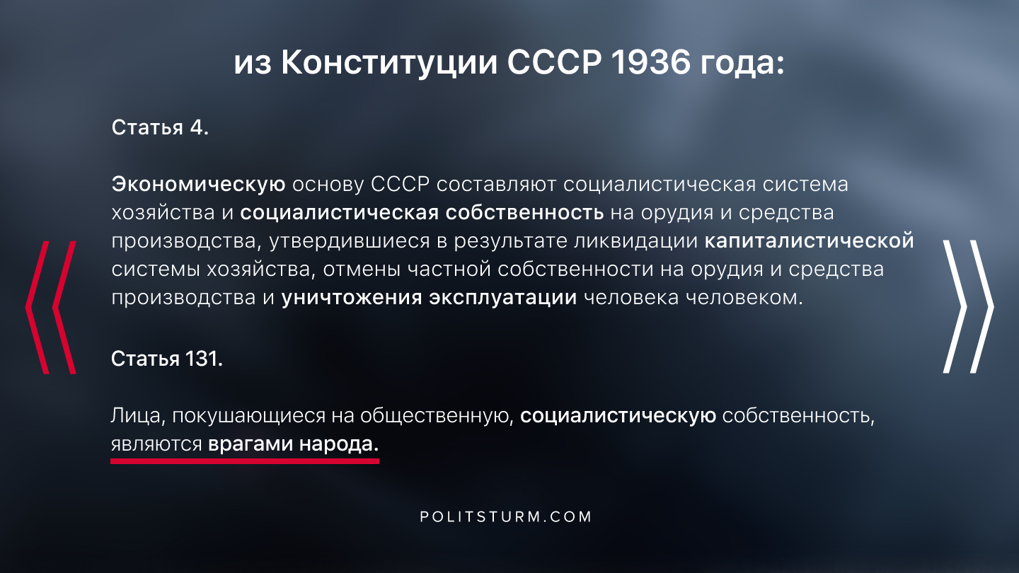 Производство высказывания. Конституция 1936 враг народа. Конституция 1936 статьи. Частная собственность в СССР. Социалистическая собственность.