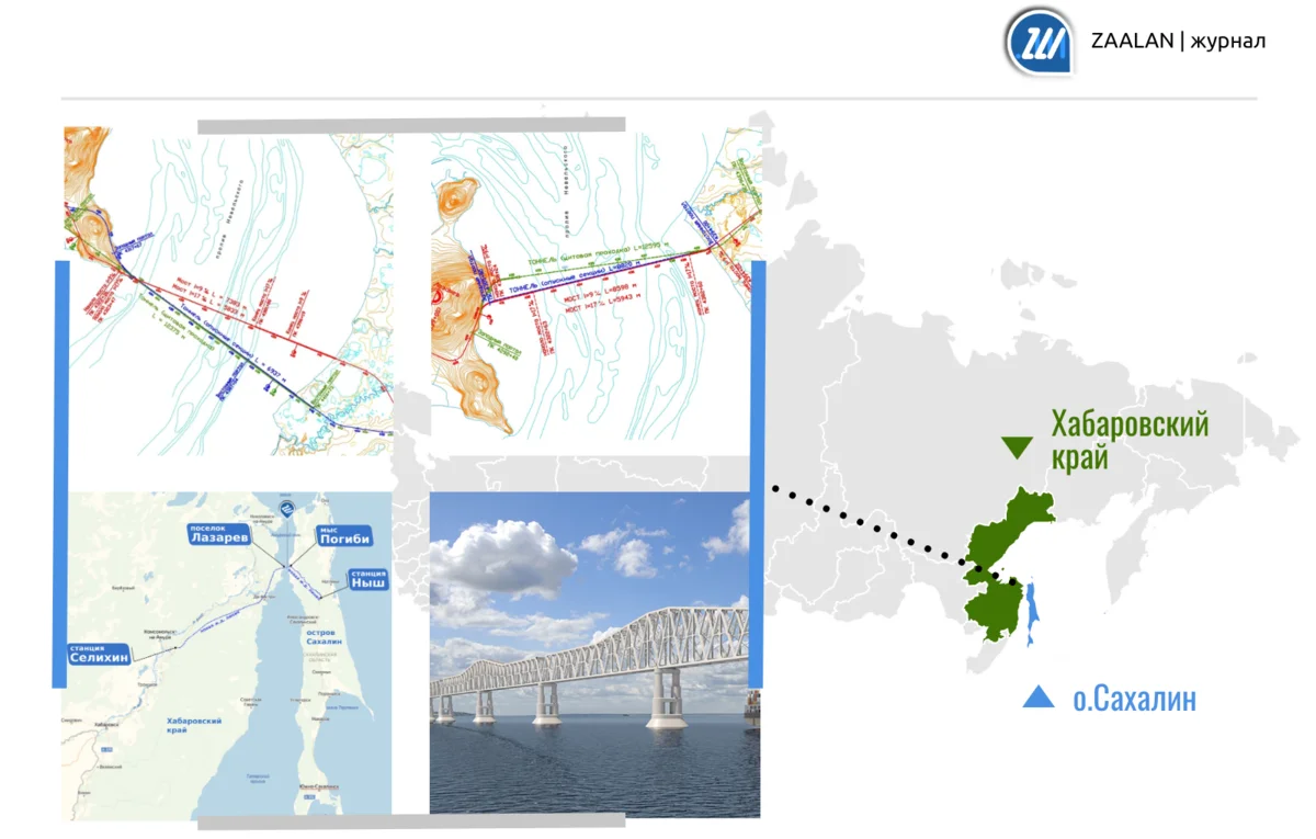 Мост на сахалин проект на карте