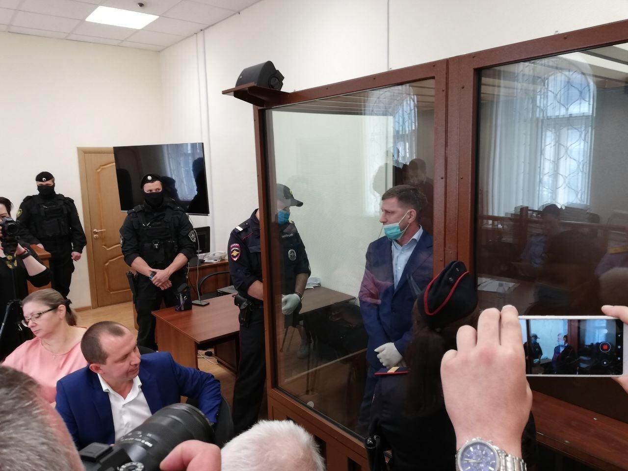 Верховный суд арест. Хабаровск задержания губернатора Фургала.