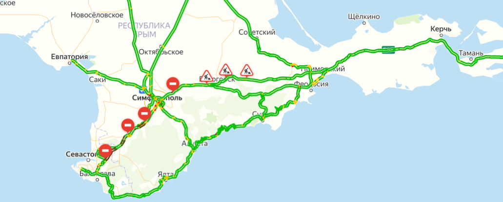 Карта новой дороги на крым
