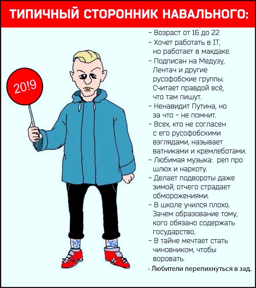 Типичный сторонник Навального