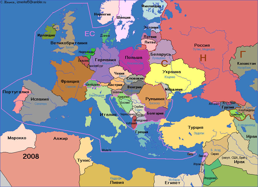 Сколько существует европа. Карта Восточной Европы с границами государств 2023. Политическая карта Европы 2014. Карта Европы с границами стран. Политическая карта Европы 2023.