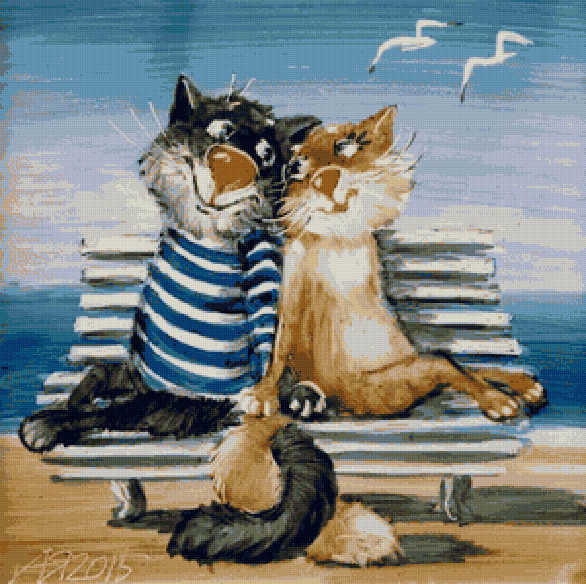 Смешные открытки с котом. Крымские коты Анатолия Ярышкина.