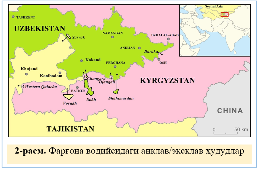 Карта россии граница с узбекистаном