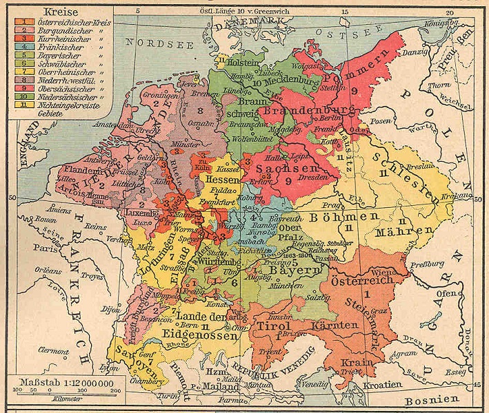Бывшие владения германии. Карта священной римской империи 1789. Карта Германии начала 16 века. Карта Германии в 15 веке. Священная Римская Империя в 16 веке карта.
