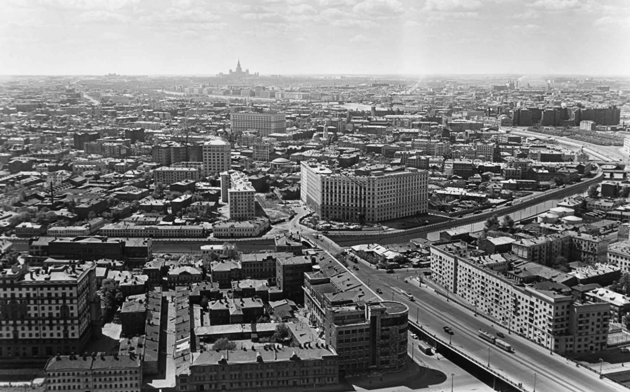 Фотография 1960. Наум Грановский высотки. Наум Грановский фотограф. Панорама Москвы. Панорама Москвы 1960.