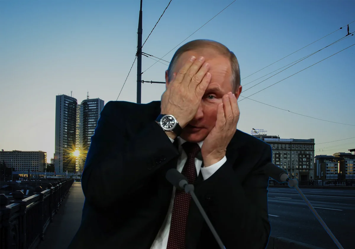 Путин на карнизе