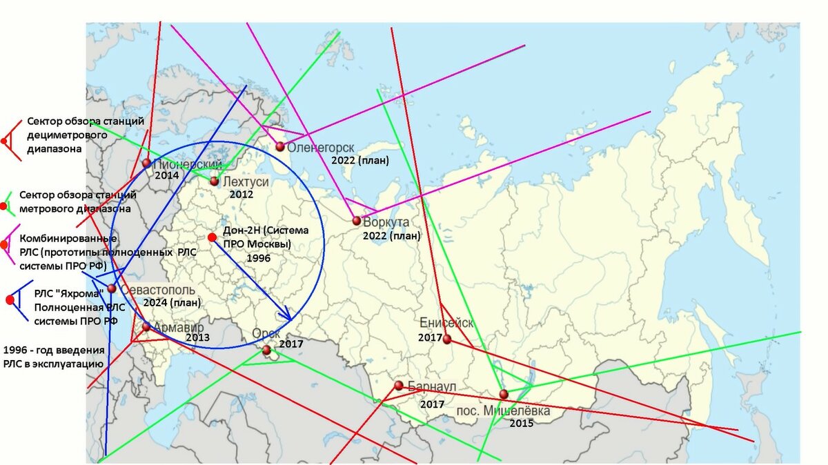 Рлс россии карта