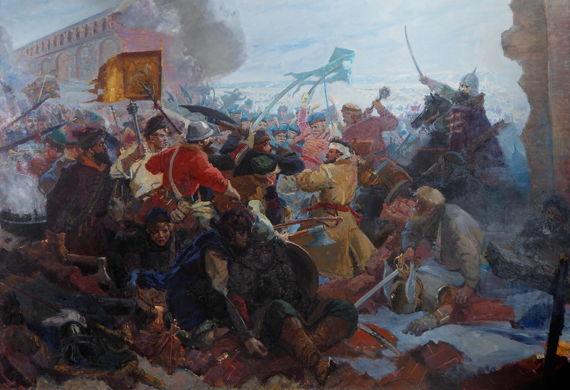 Польские войска заняли москву в результате. Оборона Смоленска 1609-1611. Смоленск Осада Поляков 1609. Картина оборона Смоленска 1609-1611.