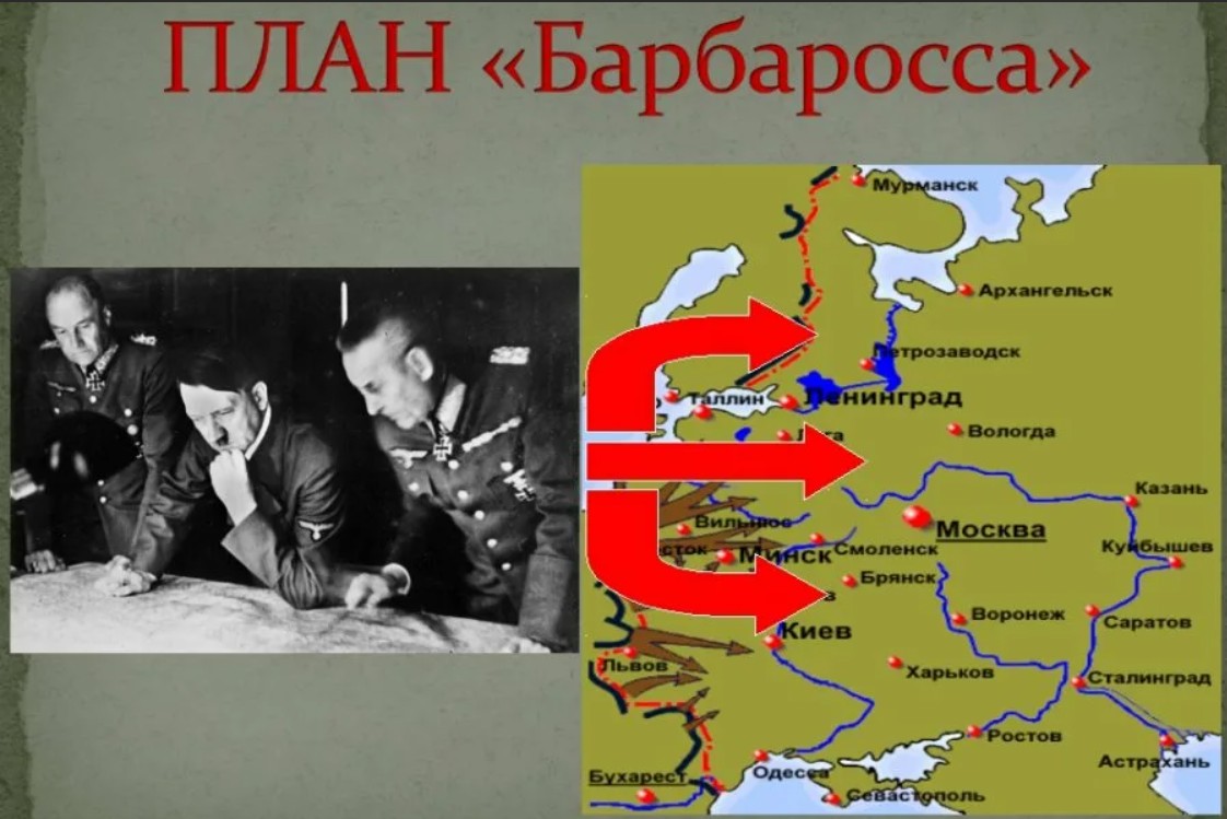 Москву хотят захватить. План нападения Германии на СССР карта. План Барбаросса группы армий.