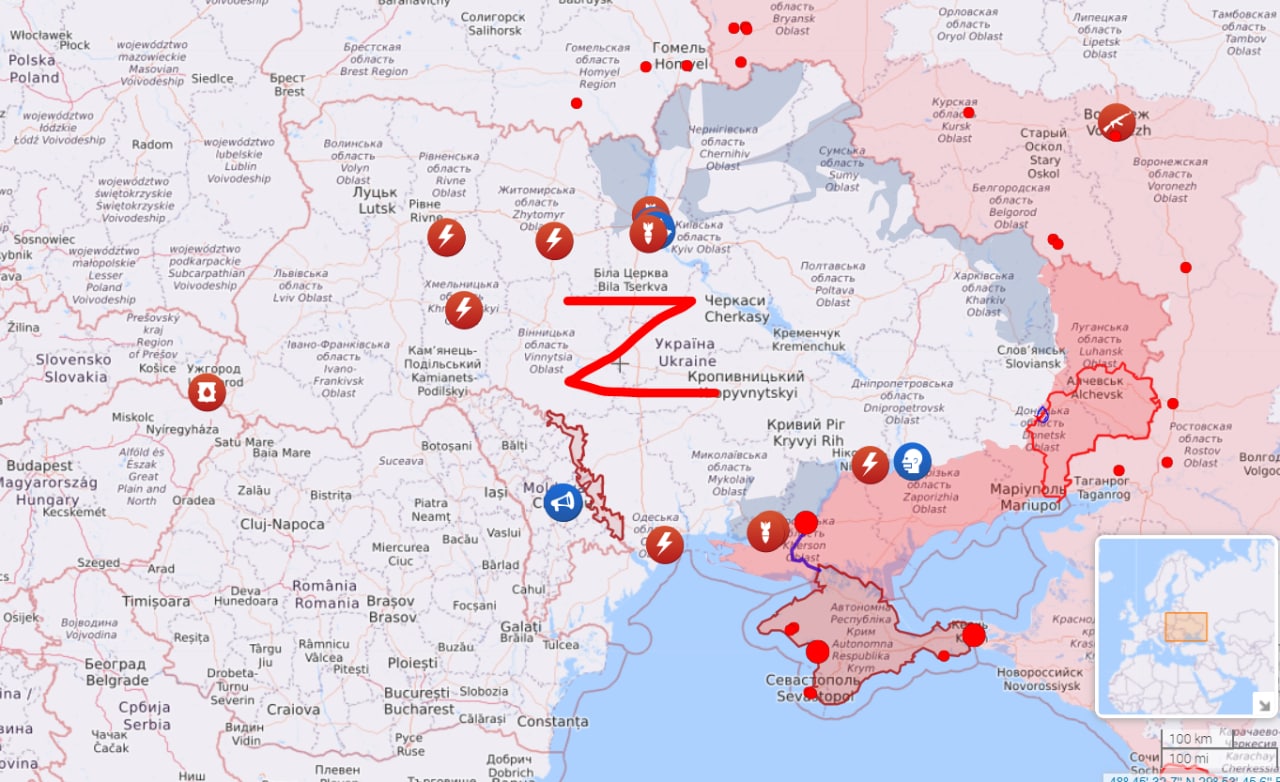 Правда ли что россия выиграла украину. Инфраструктура Украины. Карта ударов по Украине.