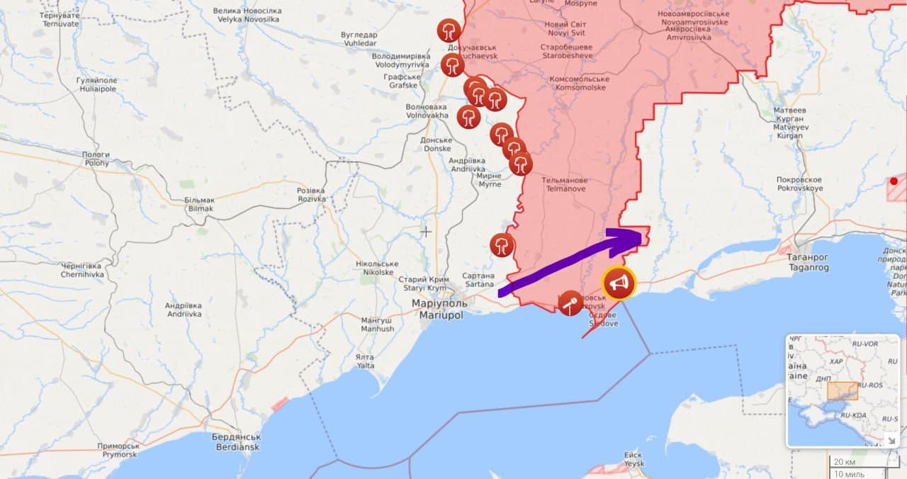 Схема границы россии и украины