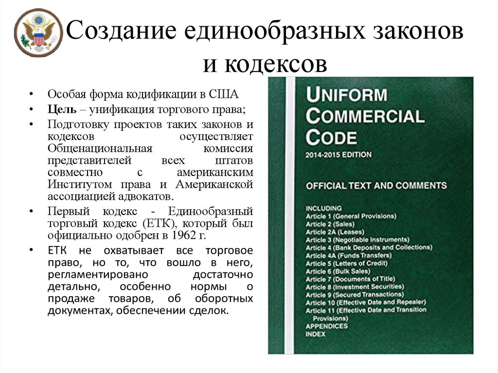 Сша содержание. Единообразный торговый кодекс США. Коммерческий кодекс США. Кодекс США книга. Единообразный торговый кодекс США книга.