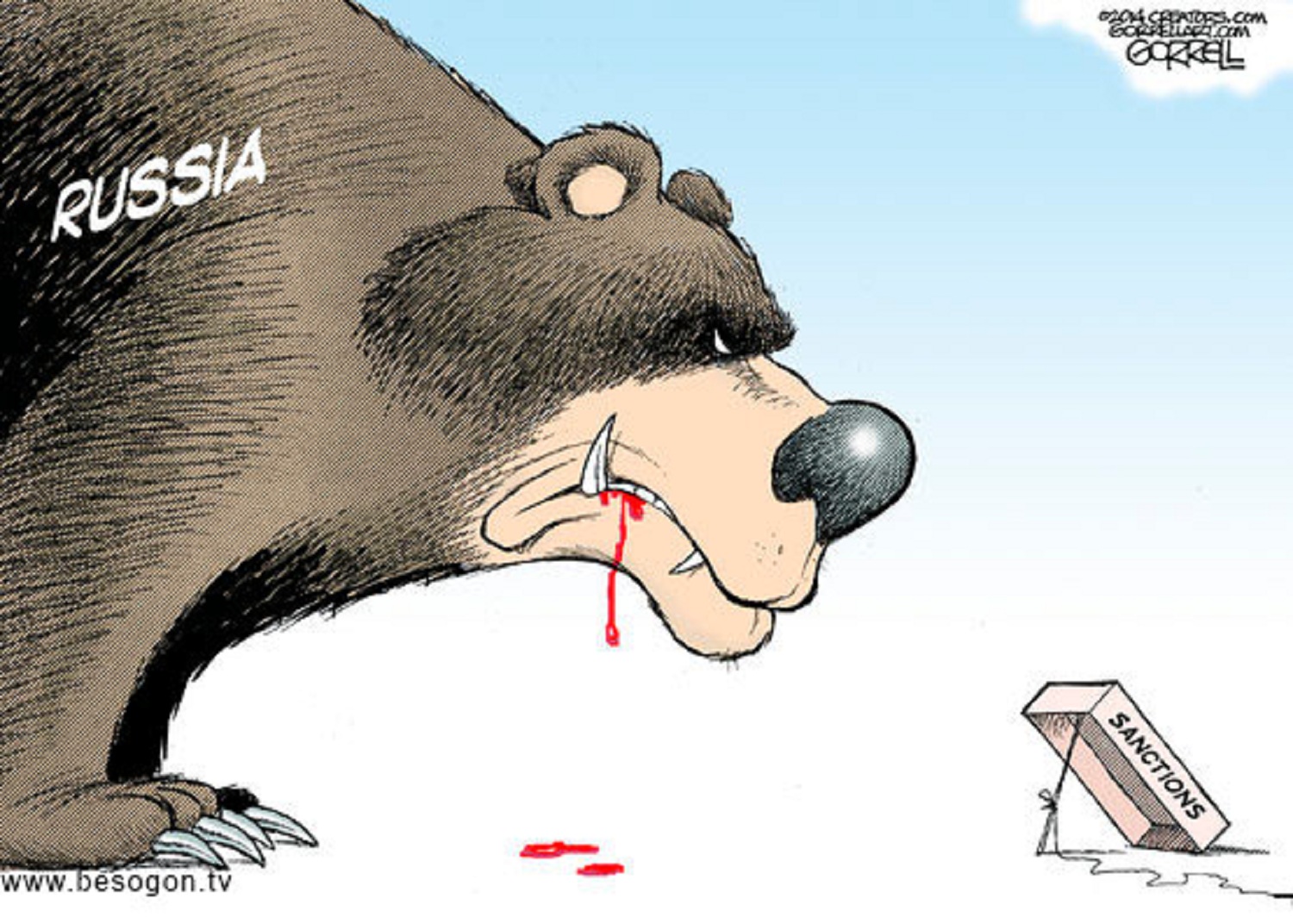 Санкции против России карикатуры
