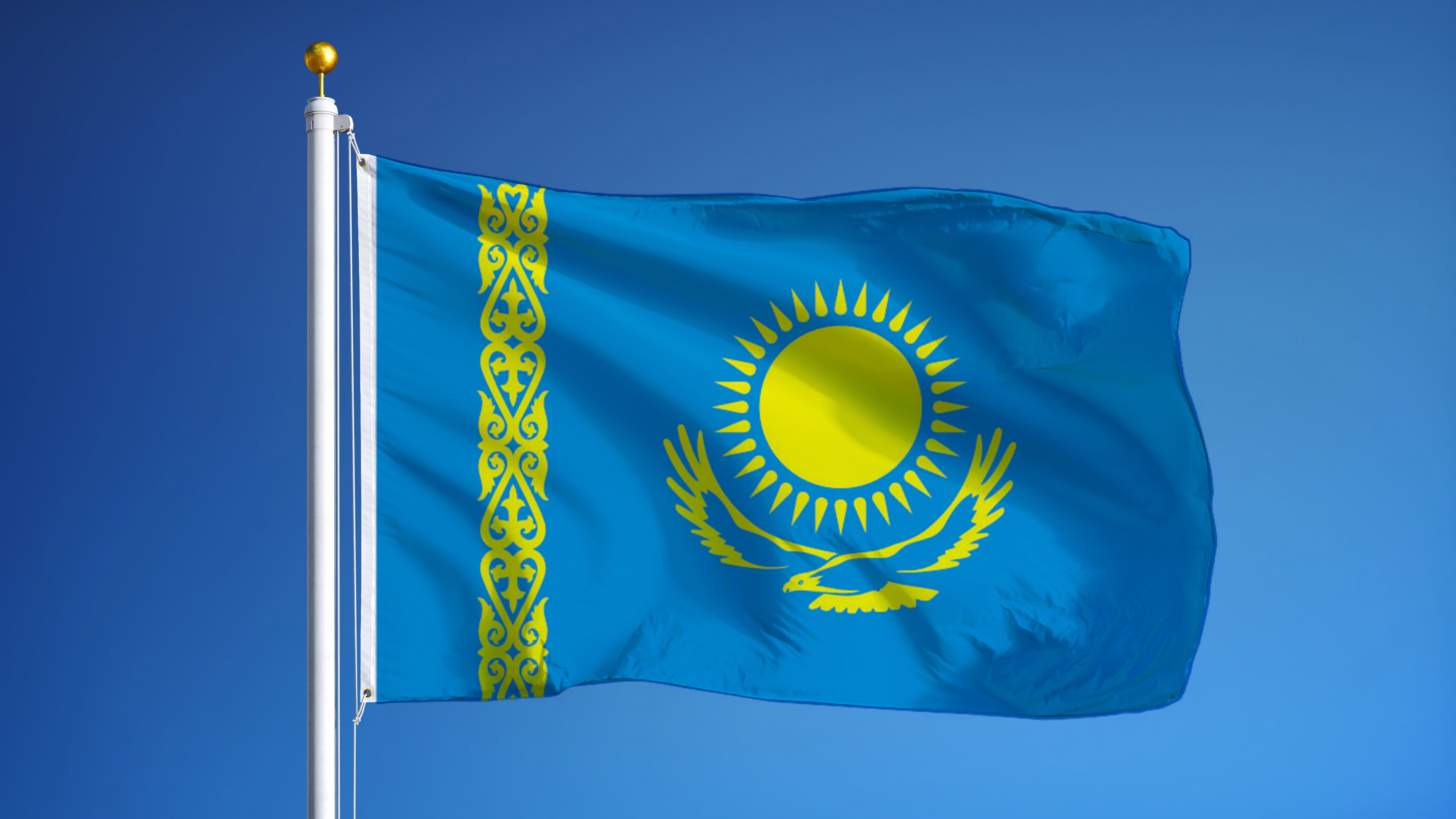 Фото казахского флага