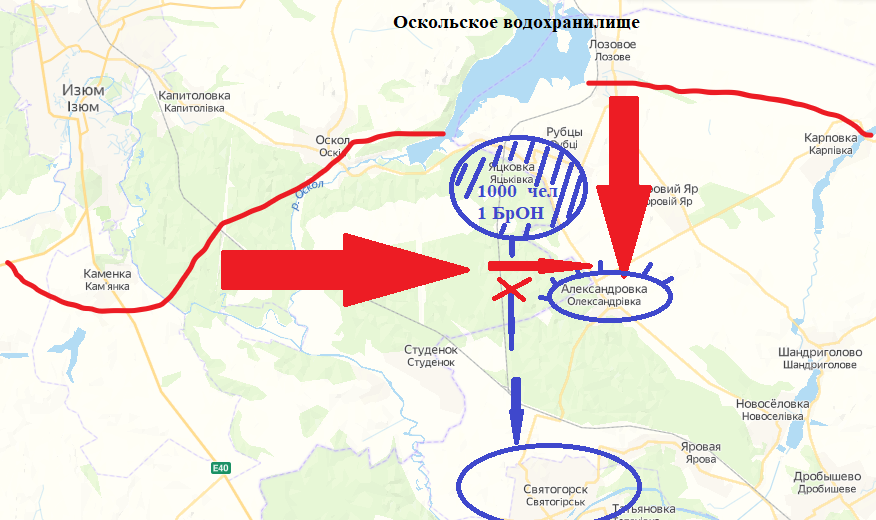 Карта старооскольского водохранилища