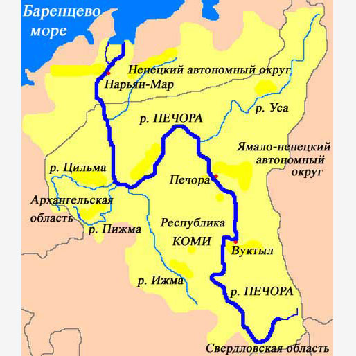 Река печора расстояние. Бассейн реки Печора. Бассейн реки Печора на карте. Река Печора на карте. Река Печора на карте Коми.